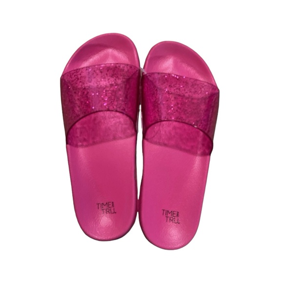 Time And Tru Glitter Slide Sandals - Picture 10 of 11
